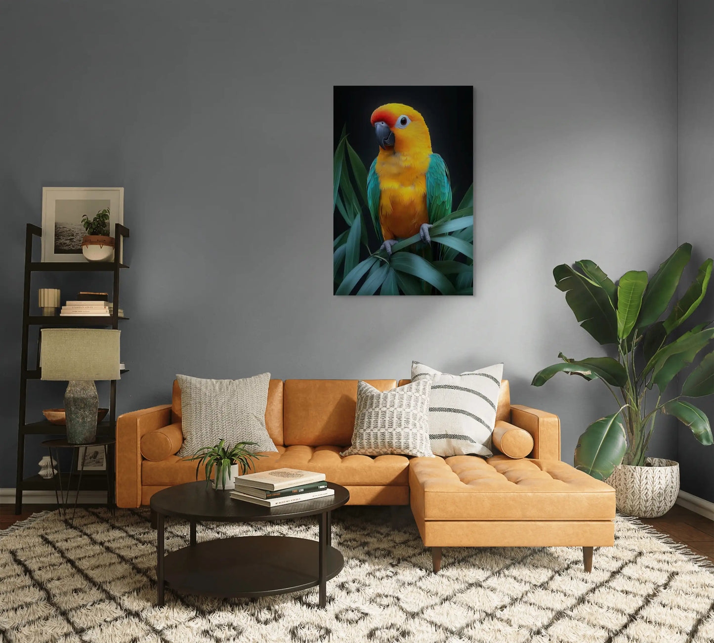 Tableau Peinture - Perroquet Resplendissant Affiches, reproductions et œuvres graphiques Art Virtuoso