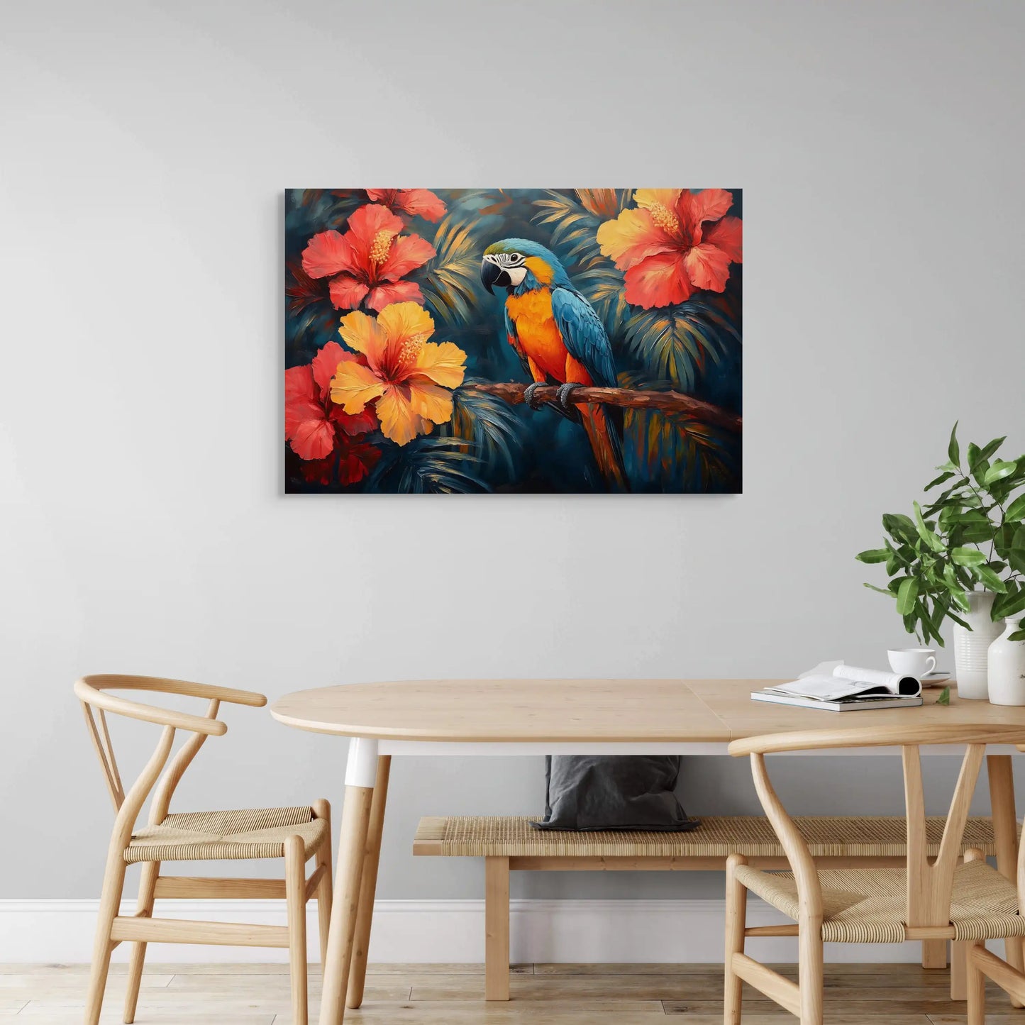 Tableau Perroquet - Jungle Naturelle Affiches, reproductions et œuvres graphiques Art Virtuoso