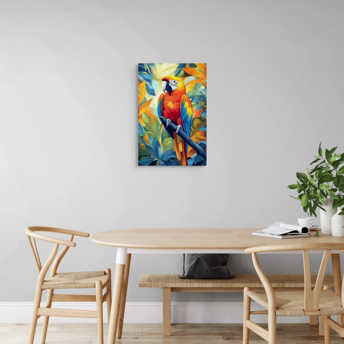 Tableau Perroquet Multicolore Affiches, reproductions et œuvres graphiques Art Virtuoso