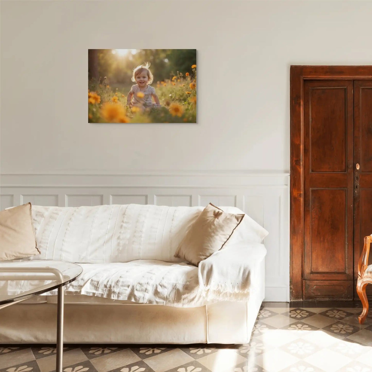 Tableau Photo Enfant - Rires au Couchant Affiches, reproductions et œuvres graphiques Art Virtuoso