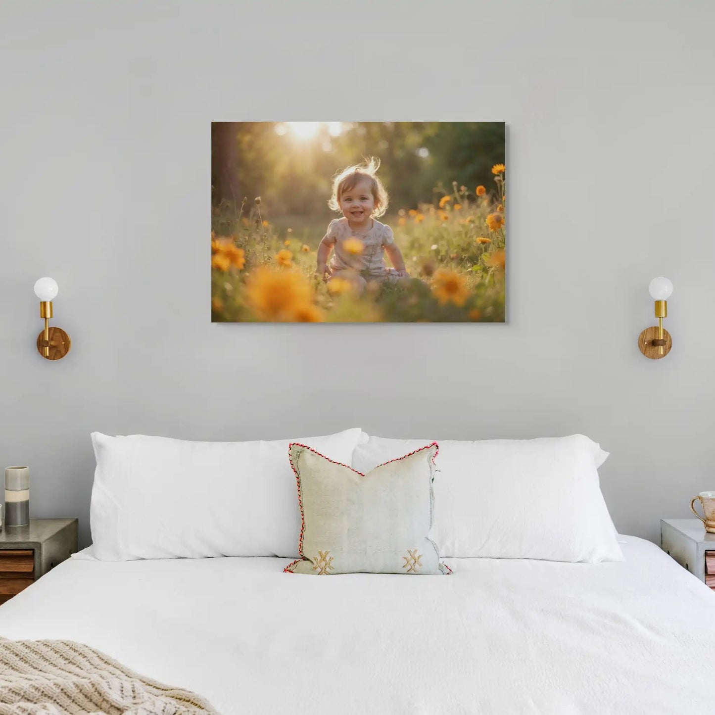 Tableau Photo Enfant - Rires au Couchant Affiches, reproductions et œuvres graphiques Art Virtuoso