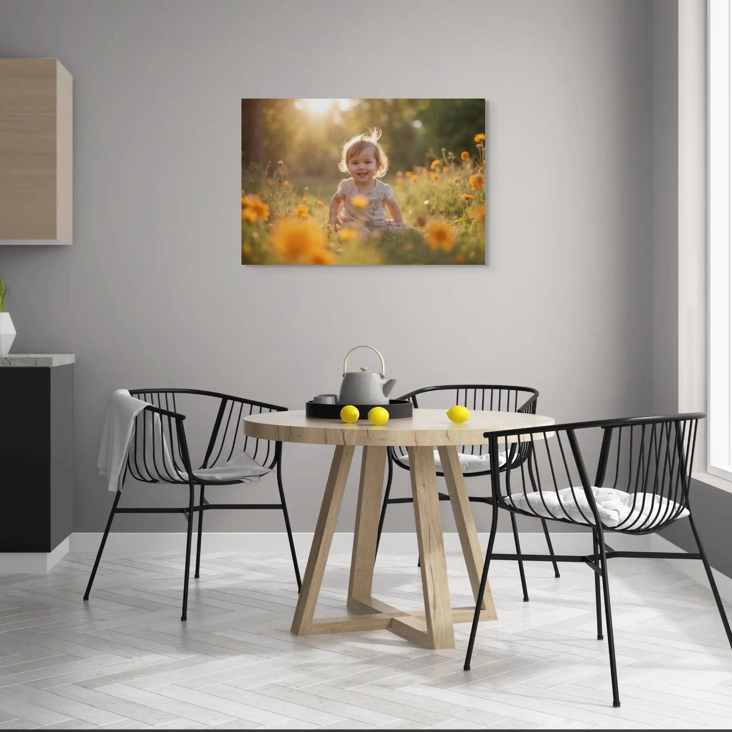 Tableau Photo Enfant - Rires au Couchant Affiches, reproductions et œuvres graphiques Art Virtuoso
