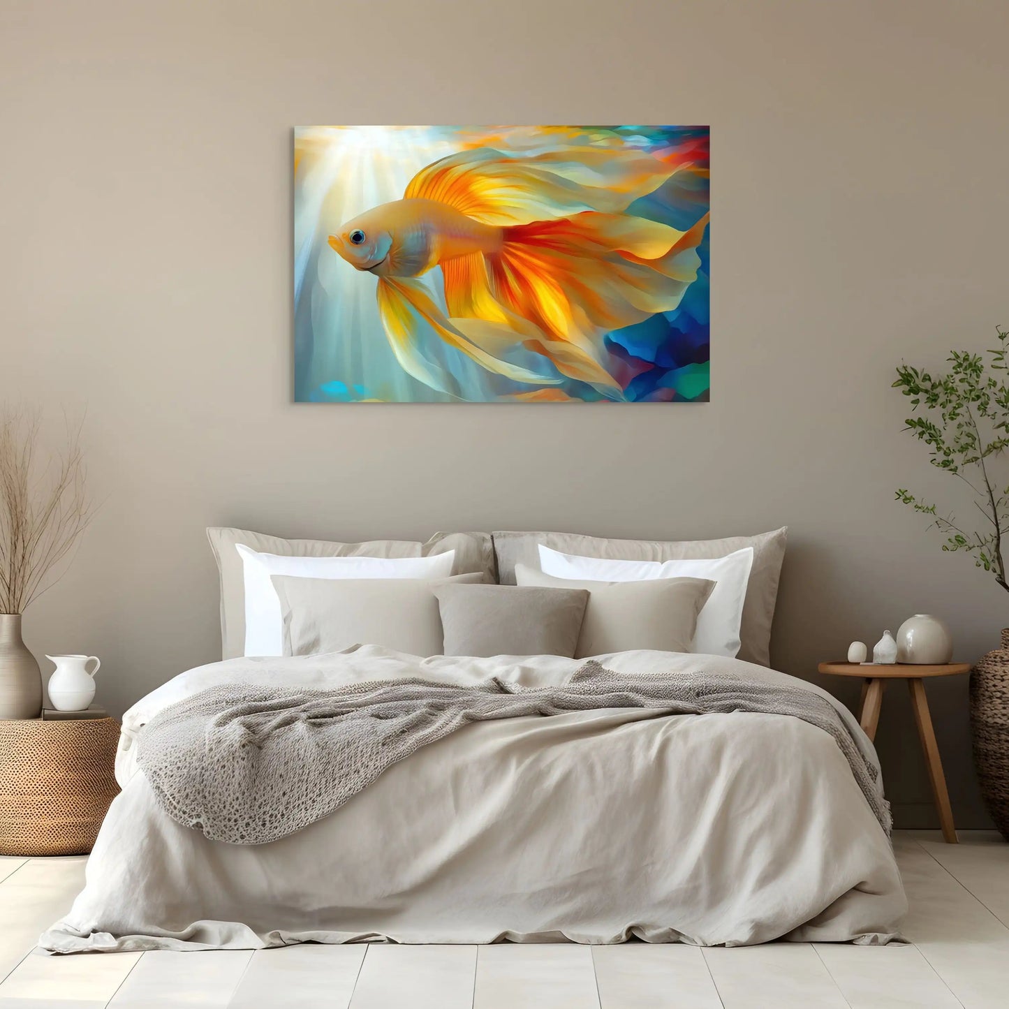 Tableau Poisson - Danse Aquatique Affiches, reproductions et œuvres graphiques Art Virtuoso