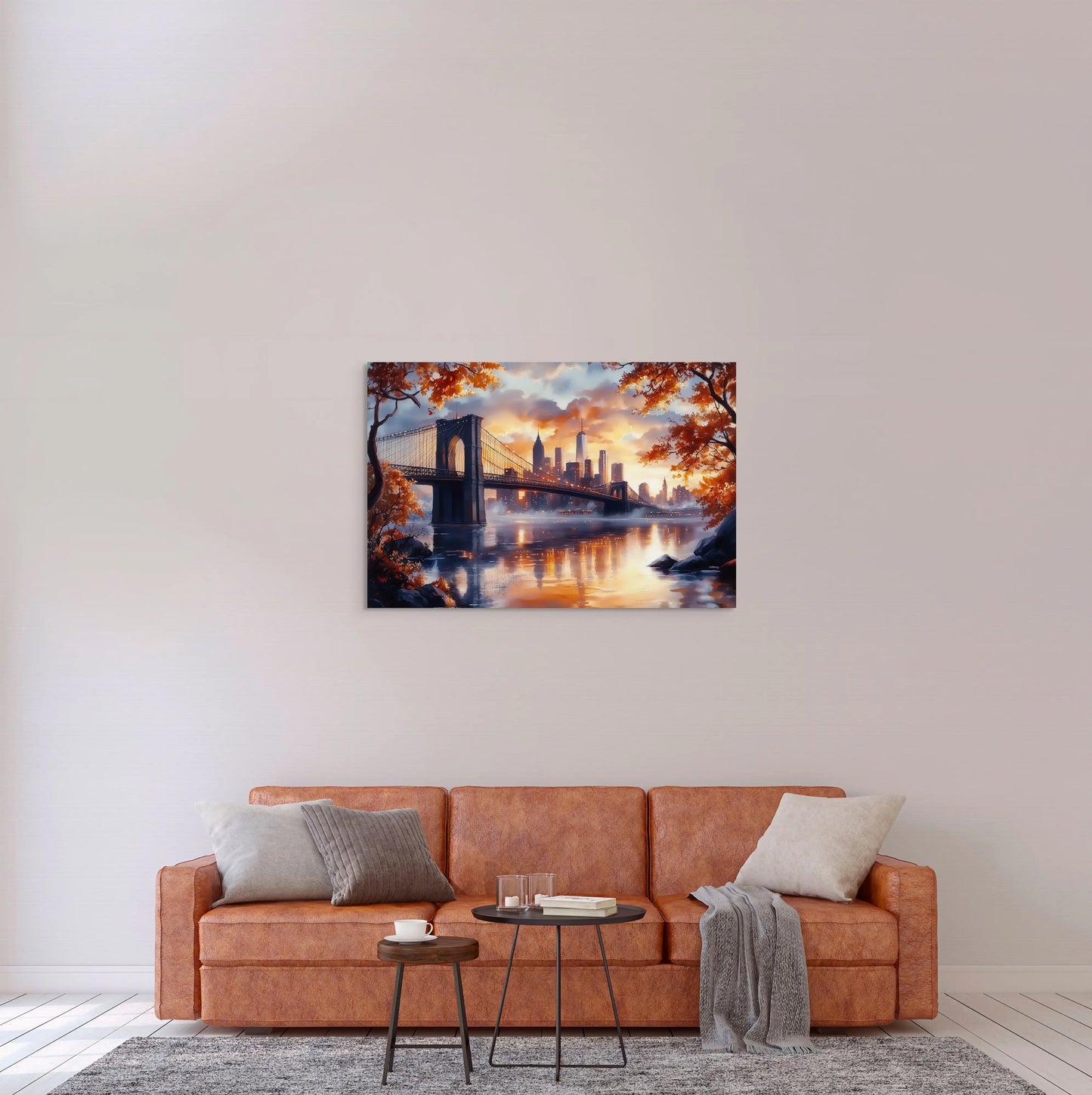 Tableau Pont de Brooklyn - Éveil des Sens Affiches, reproductions et œuvres graphiques Art Virtuoso