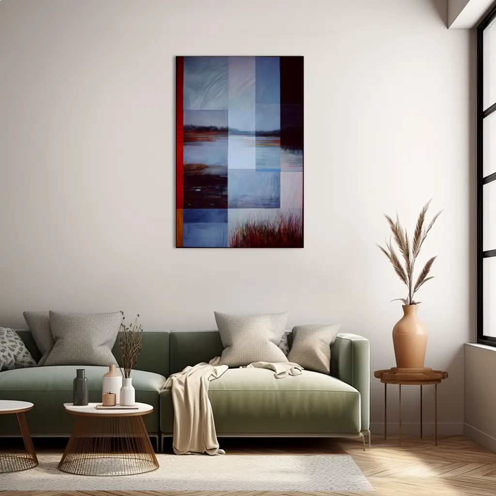 Tableau pour Chambre Scandinave – Horizons feutrés