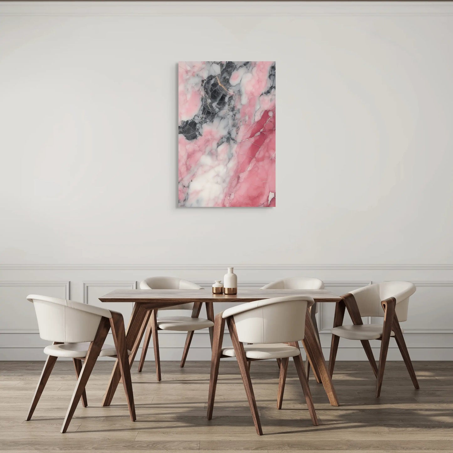 Tableau Rose Marbre - Élégance Minérale Affiches, reproductions et œuvres graphiques Art Virtuoso
