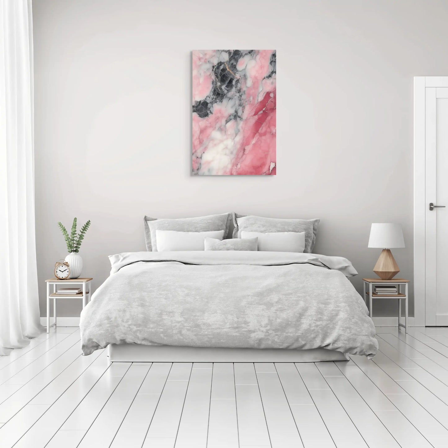 Tableau Rose Marbre - Élégance Minérale Affiches, reproductions et œuvres graphiques Art Virtuoso