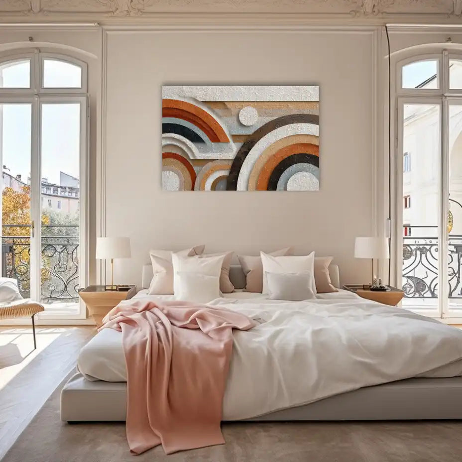Tableau Salon Cocooning : Harmonie Terrestre