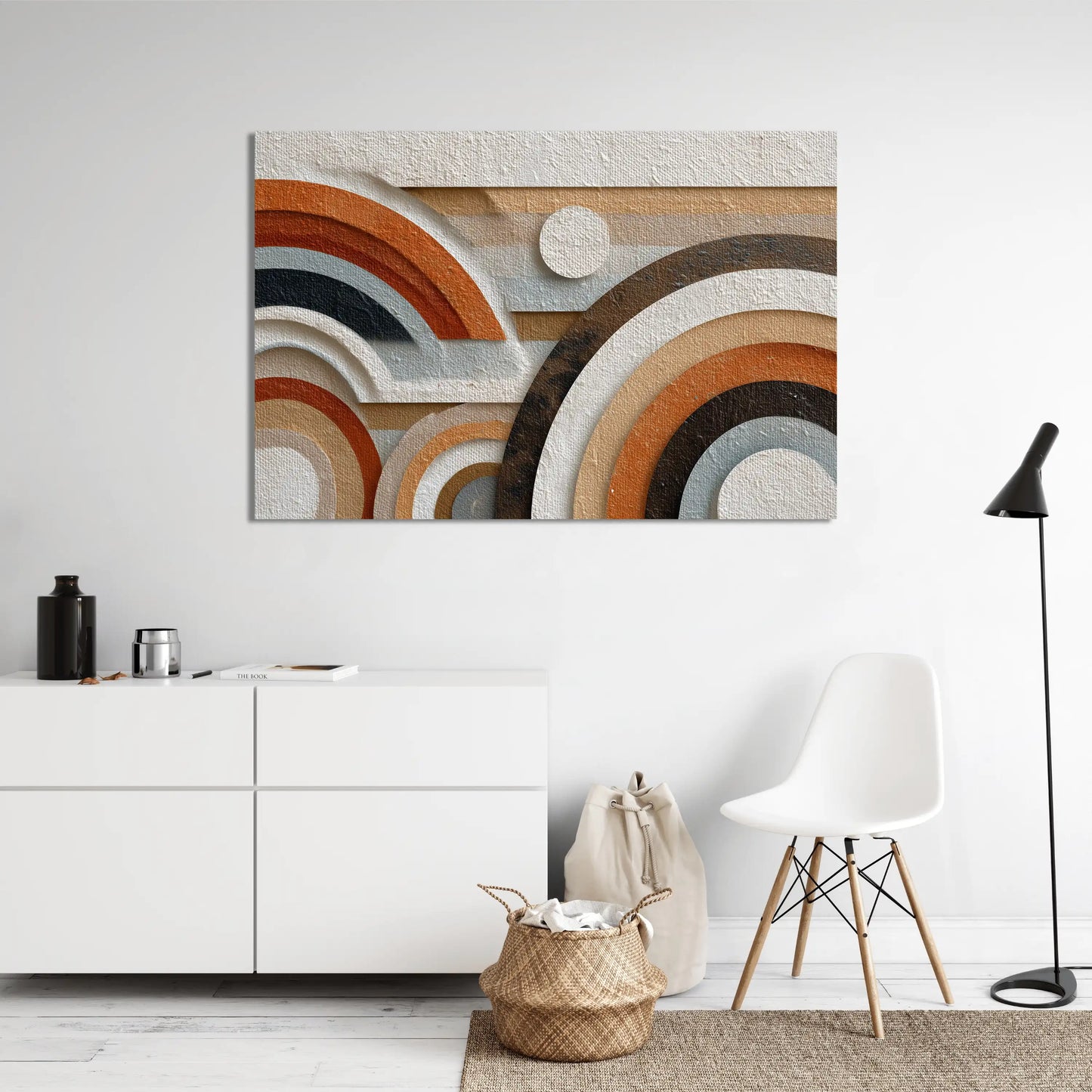 Tableau Salon Cocooning : Harmonie Terrestre