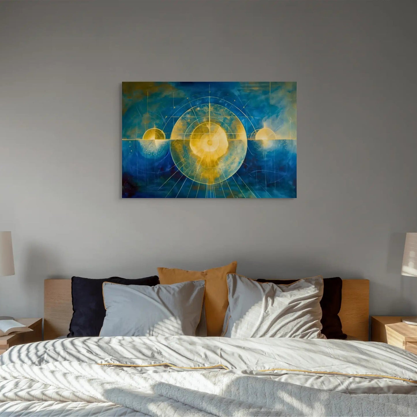 Tableau Scandinave - Bleu Cosmos Affiches, reproductions et œuvres graphiques Art Virtuoso