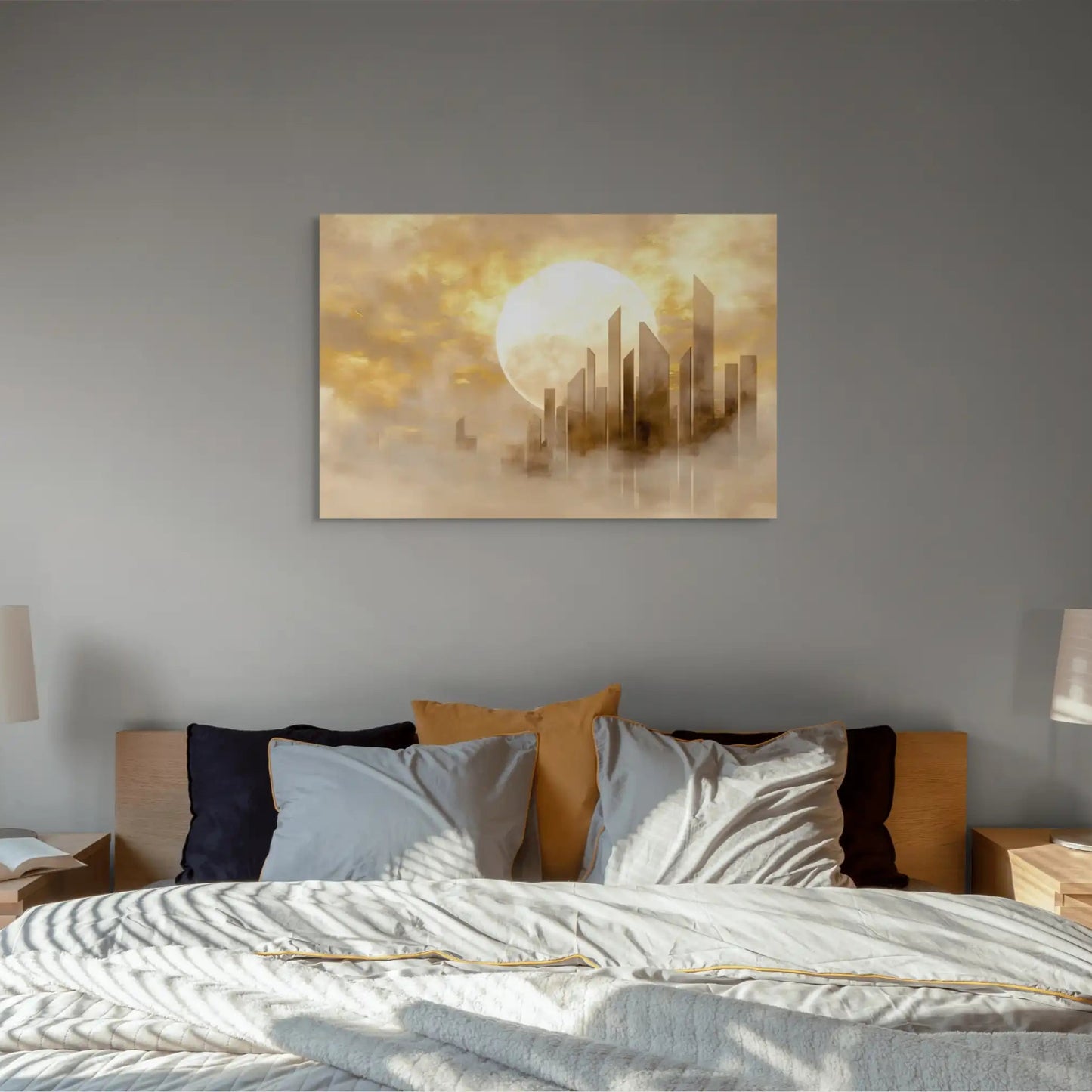 Tableau Scandinave Jaune Aurore Affiches, reproductions et œuvres graphiques Art Virtuoso