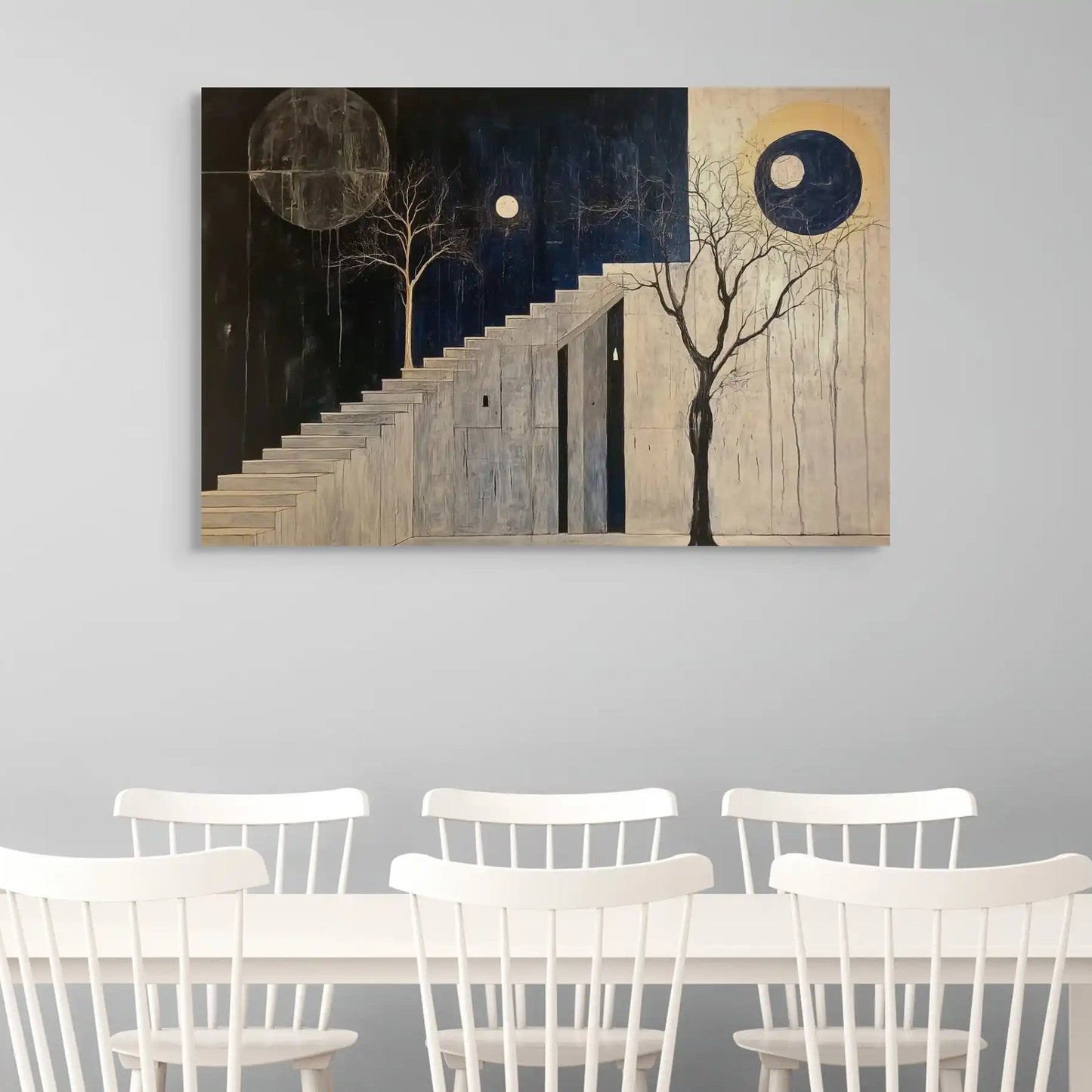 Tableau Scandinave Noir et Blanc - Équilibre Affiches, reproductions et œuvres graphiques Art Virtuoso