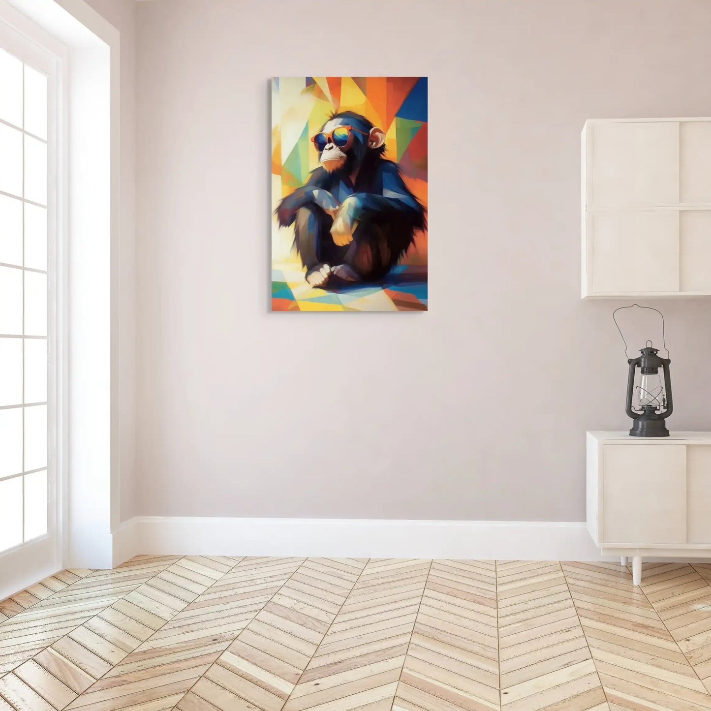 Tableau Singe Moderne - Cool Attitude Affiches, reproductions et œuvres graphiques Art Virtuoso