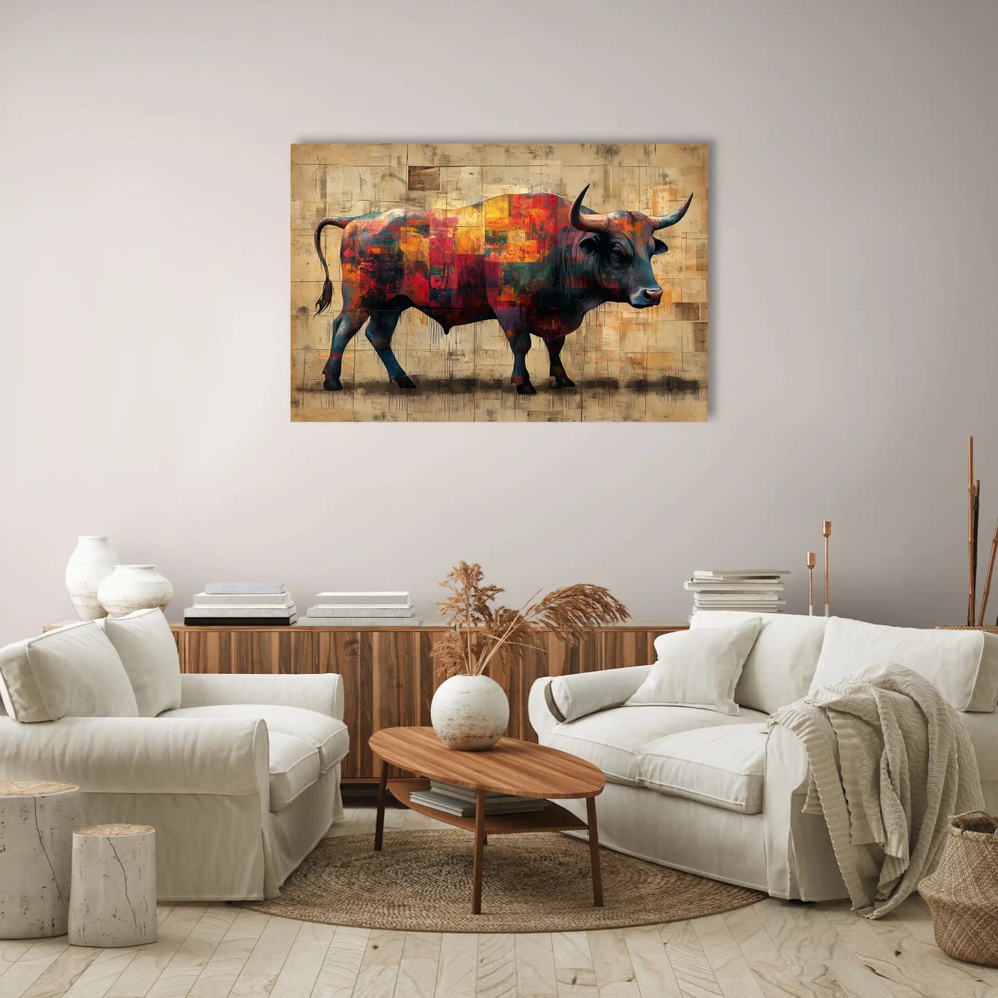 Tableau Taureau Moderne