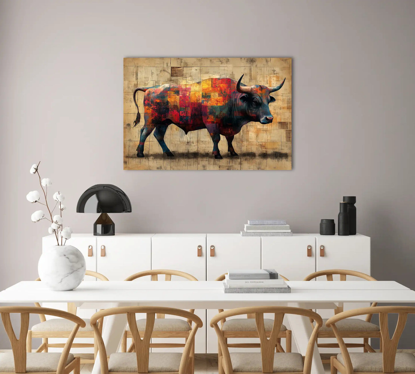 Tableau Taureau Moderne