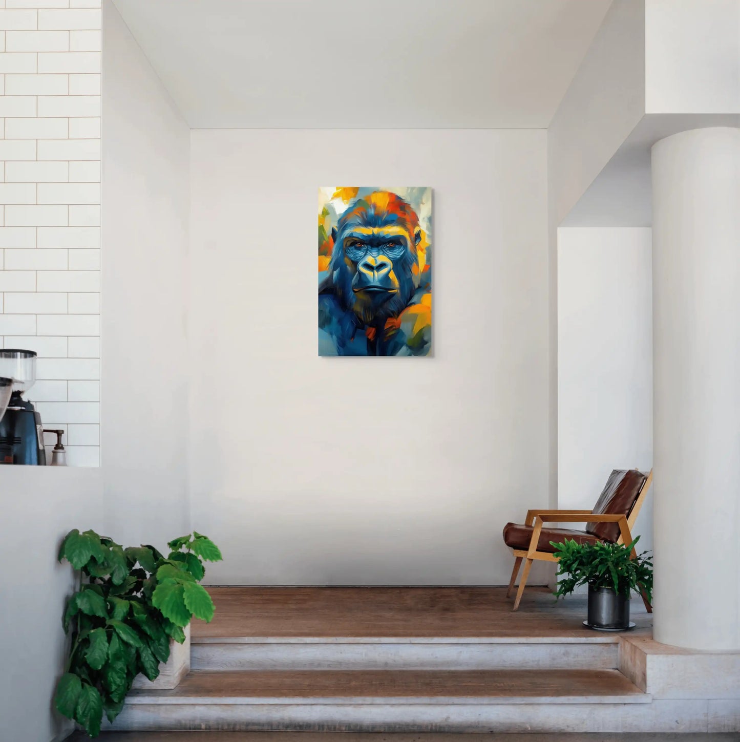 Tableau Tête de Gorille : Éclat Sauvage Affiches, reproductions et œuvres graphiques Art Virtuoso