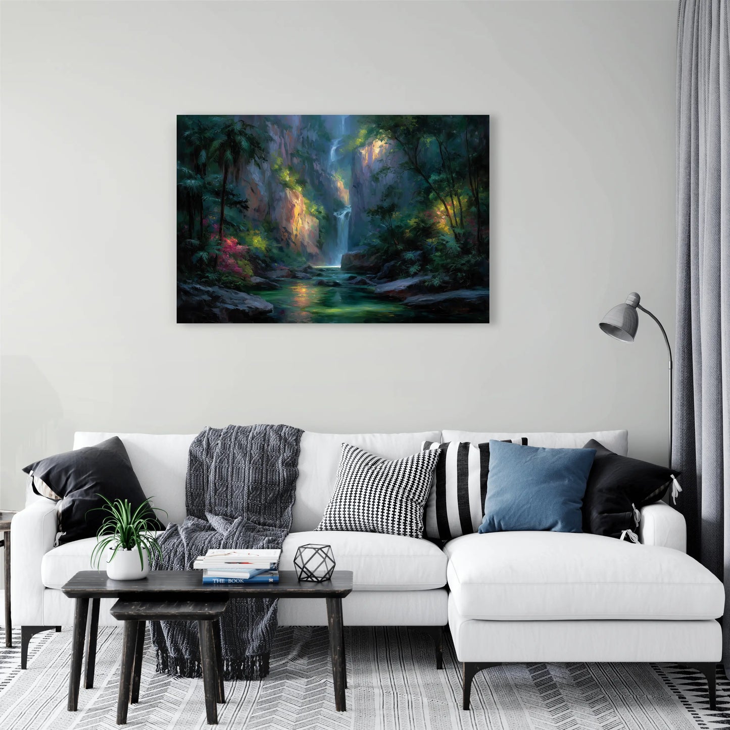 Tableau Thème Jungle : Cascade Mystique