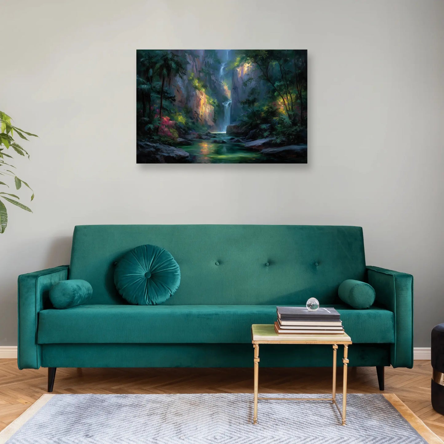 Tableau Thème Jungle : Cascade Mystique