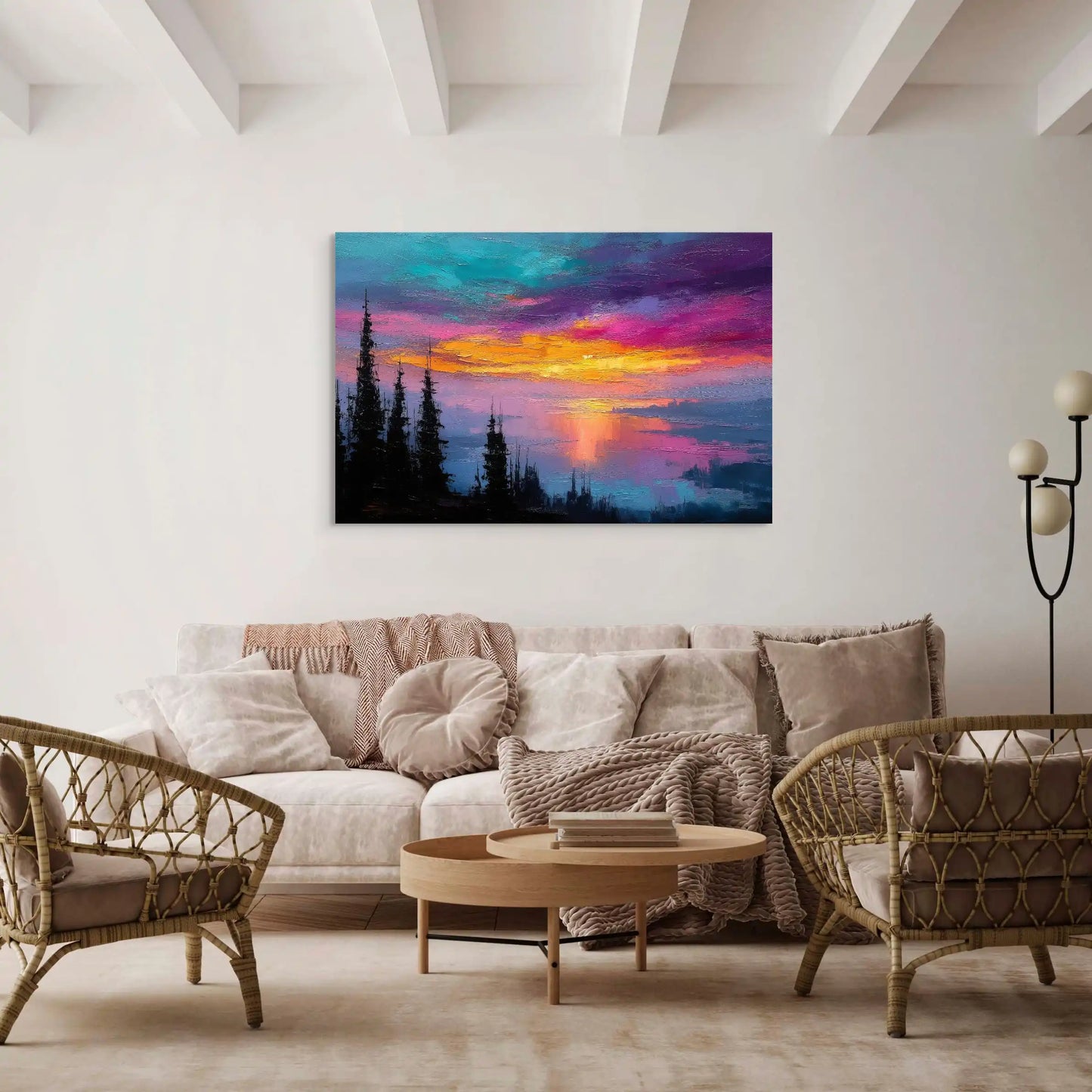 Tableau Toile - Coucher de Soleil Magique