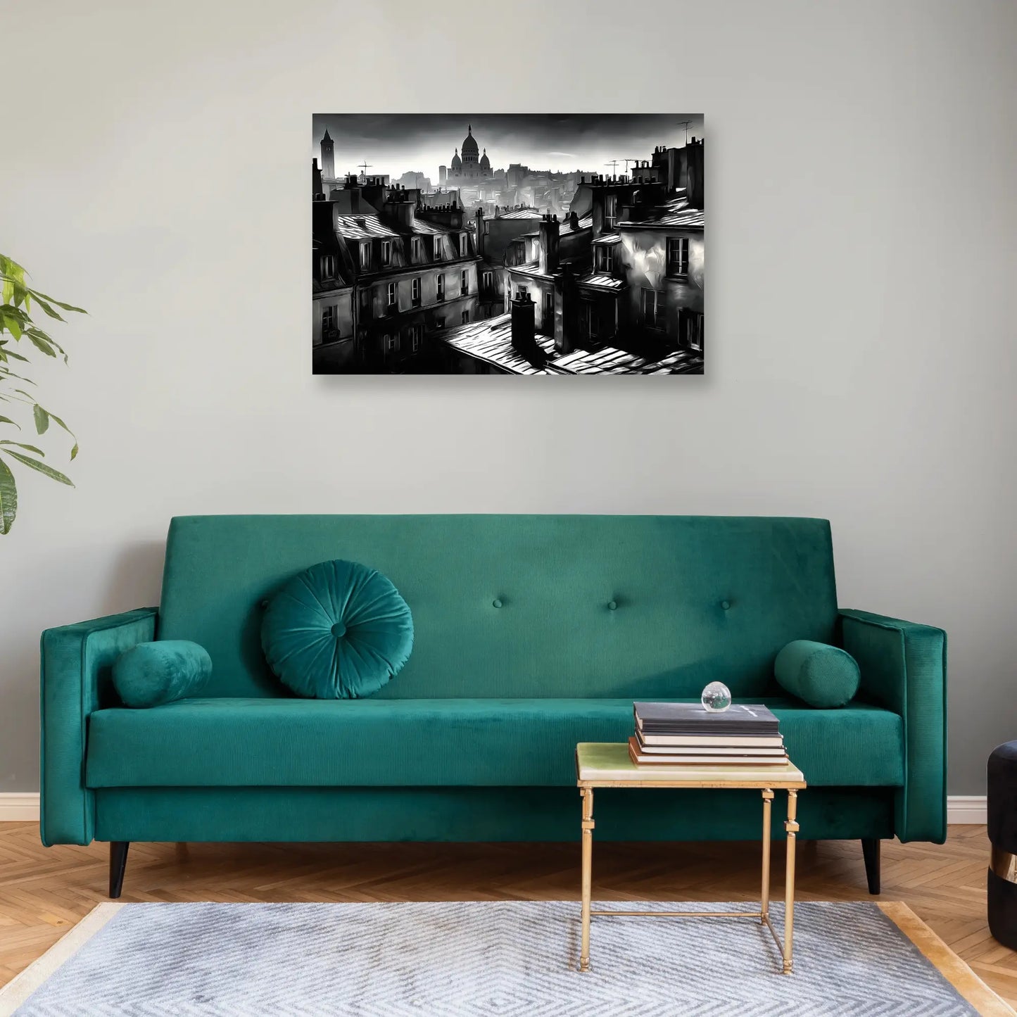 Tableau Toits de Paris – Ombres d’ardoise