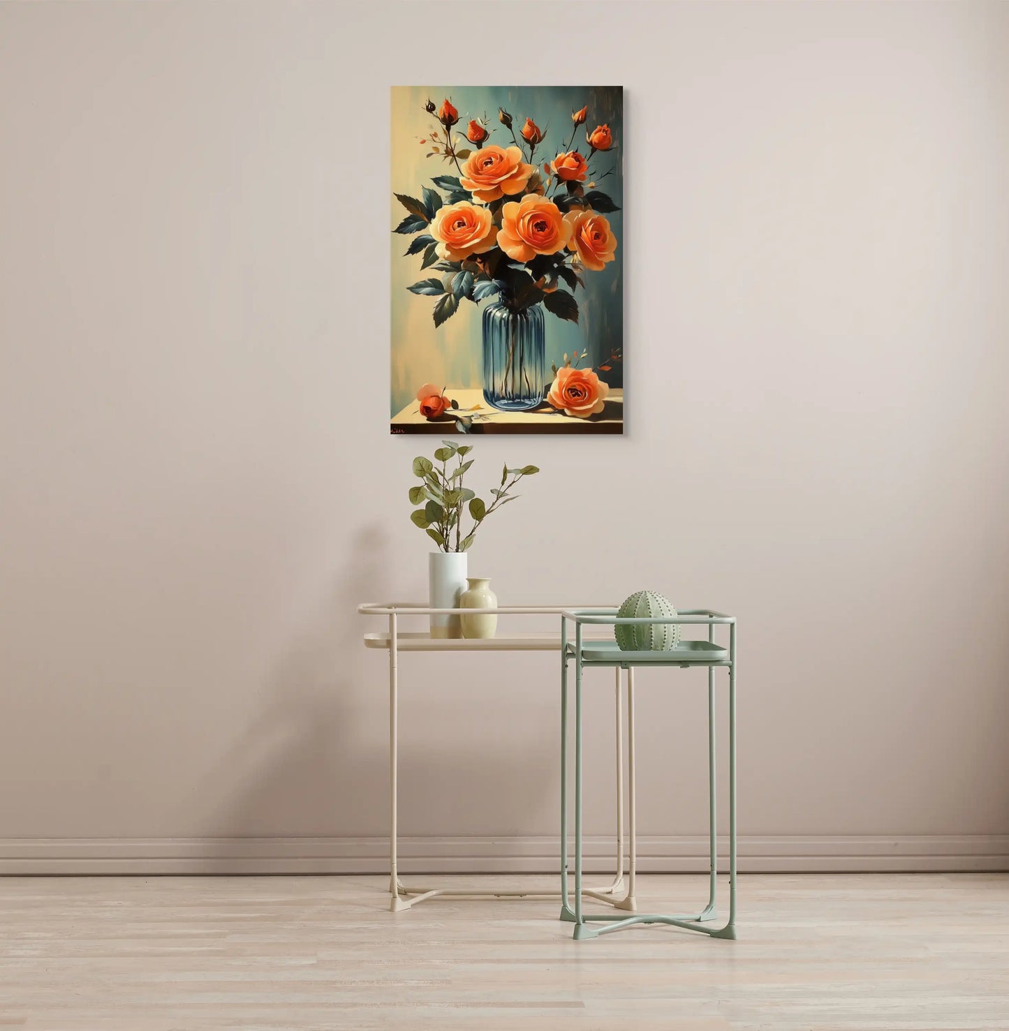 Tableau Vintage Cuisine : Roses Abricot Affiches, reproductions et œuvres graphiques Art Virtuoso