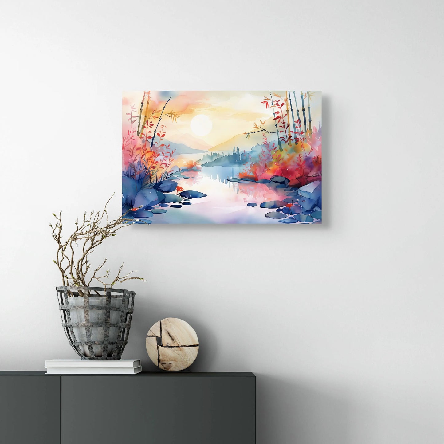 Tableau Zen Aquarelle Affiches, reproductions et œuvres graphiques Art Virtuoso