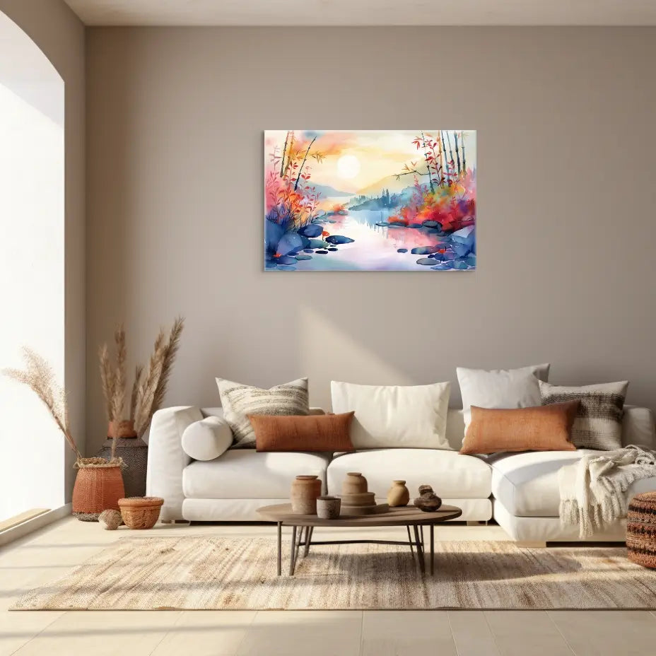 Tableau Zen Aquarelle Affiches, reproductions et œuvres graphiques Art Virtuoso