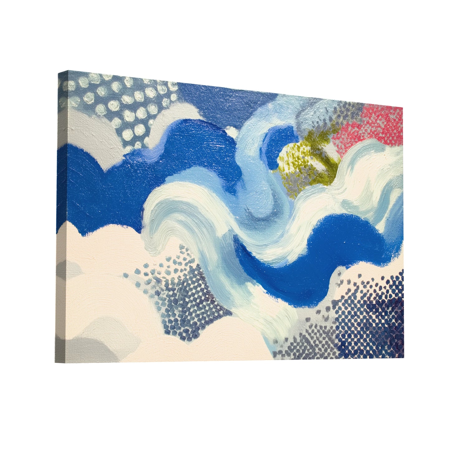Product Hero 3D WebP Toile nordique gestuelle – Danse marine boréale - Art Virtuoso