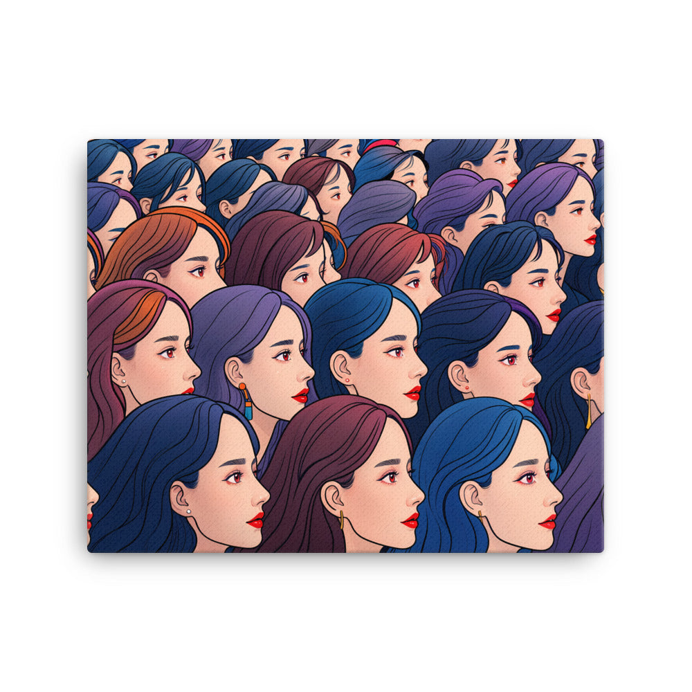 Toile Pop Art : Ode à la Beauté Plurielle Art Virtuoso M