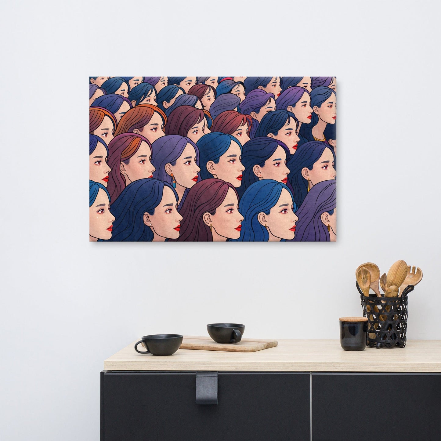 Toile Pop Art : Ode à la Beauté Plurielle Art Virtuoso