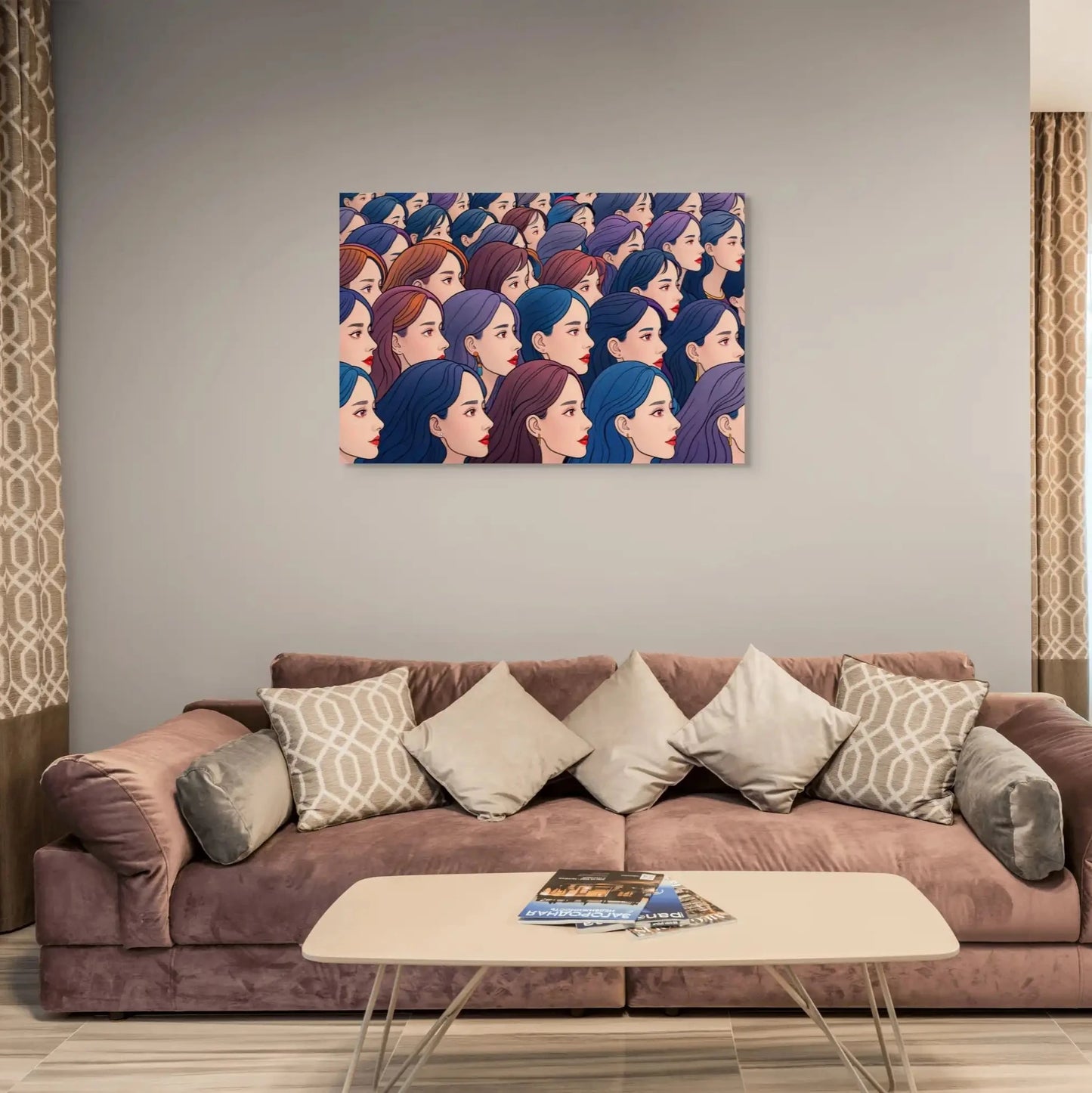 Toile Pop Art : Ode à la Beauté Plurielle Art Virtuoso