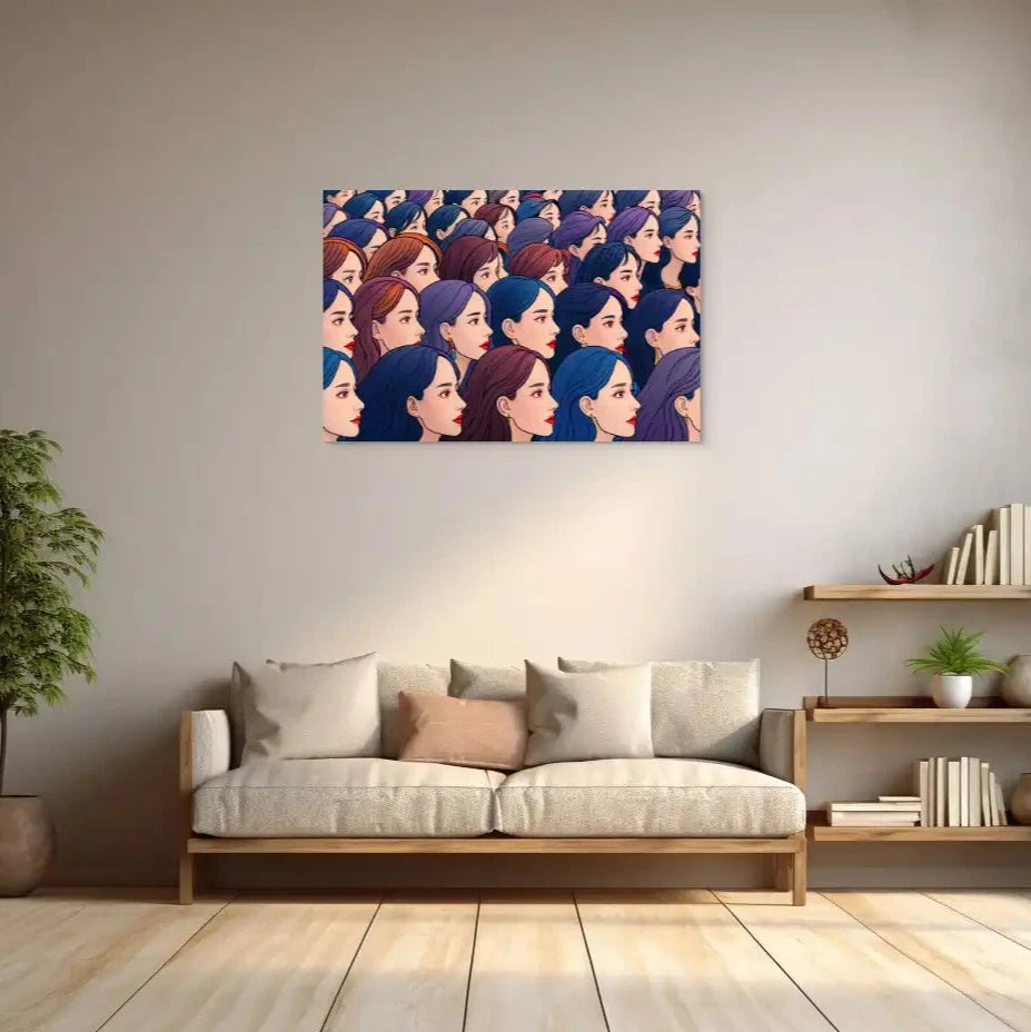 Toile Pop Art : Ode à la Beauté Plurielle Art Virtuoso