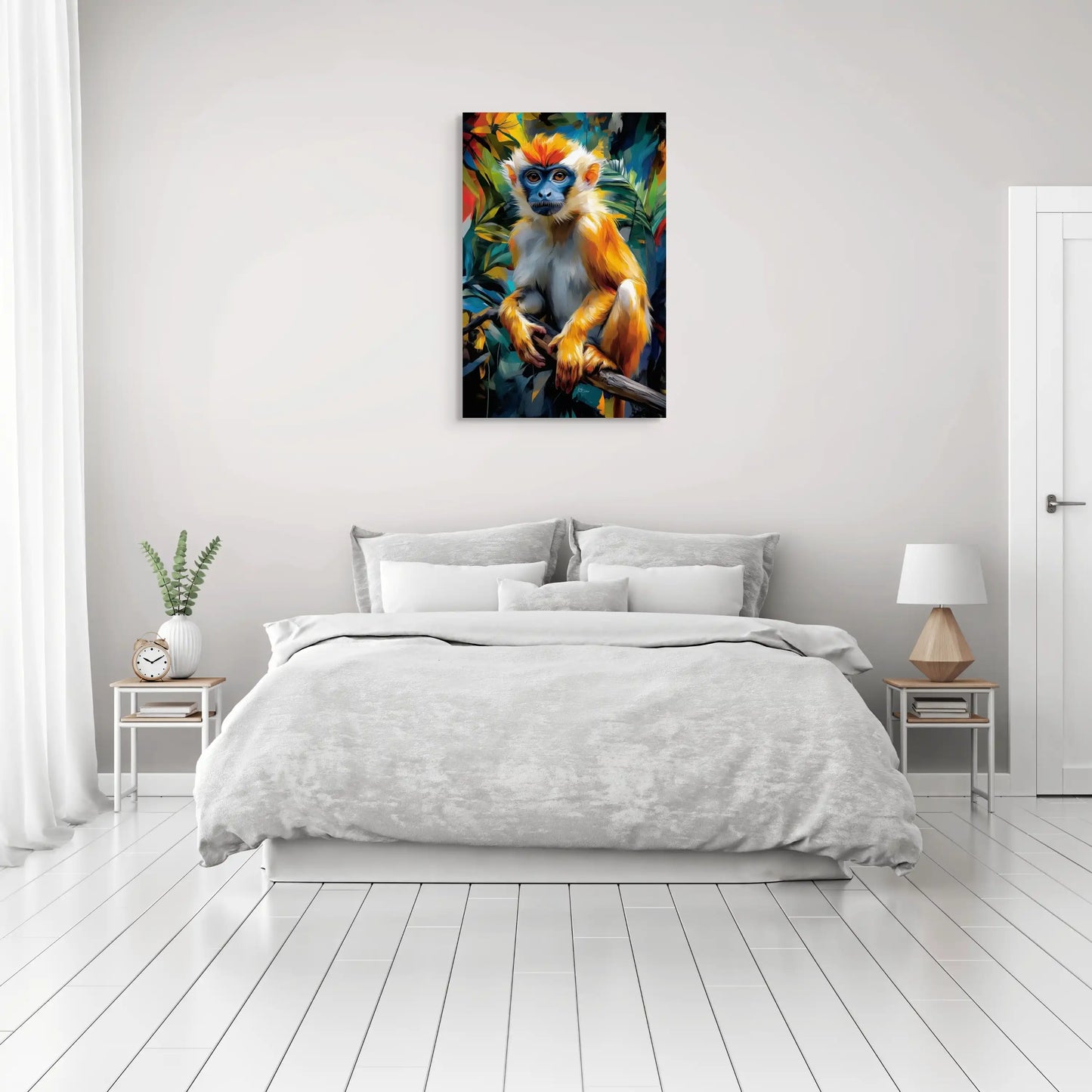 Toile Singe : Soleil de la Jungle Affiches, reproductions et œuvres graphiques Art Virtuoso
