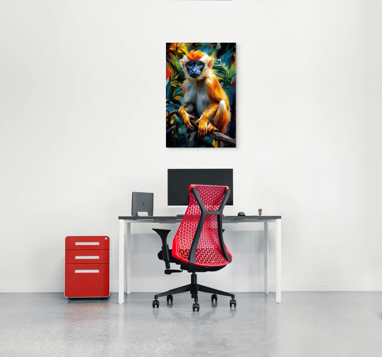 Toile Singe : Soleil de la Jungle Affiches, reproductions et œuvres graphiques Art Virtuoso