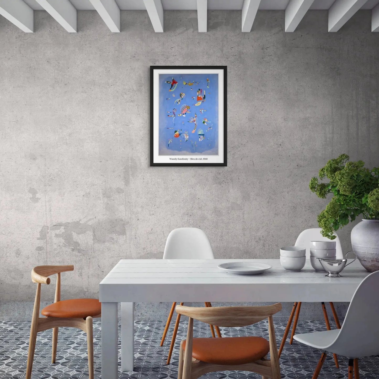 Bleu de Ciel - Kandinsky Affiches, reproductions et œuvres graphiques Art Virtuoso