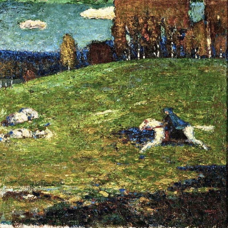 Wassily_Kandinsky,_1903,_The_Blue_Rider_(Der_Blaue_Reiter),_oil_on_canvas,_52.1_x_54.6_cm,_Stiftung_Sammlung_E.G._Bührle,_Zurich