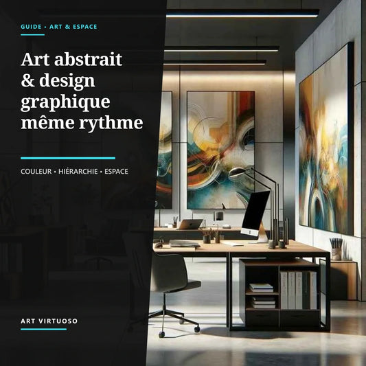 Art Abstrait et Design Graphique : Comment Harmoniser les Deux dans Votre Espace