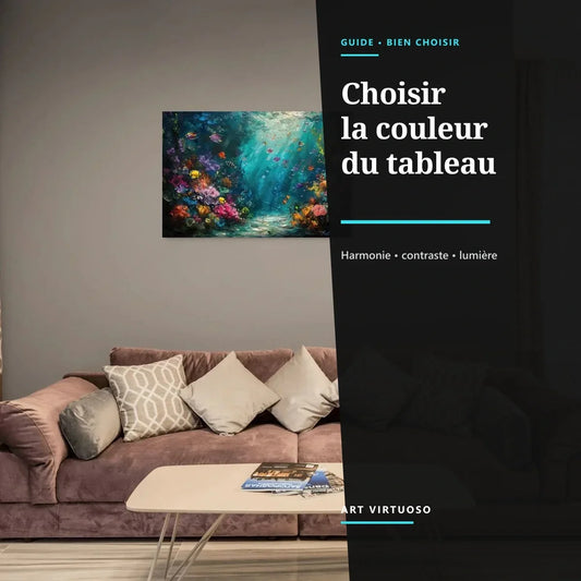 Choisir la couleur d’un tableau selon l’harmonie, le contraste et la lumière