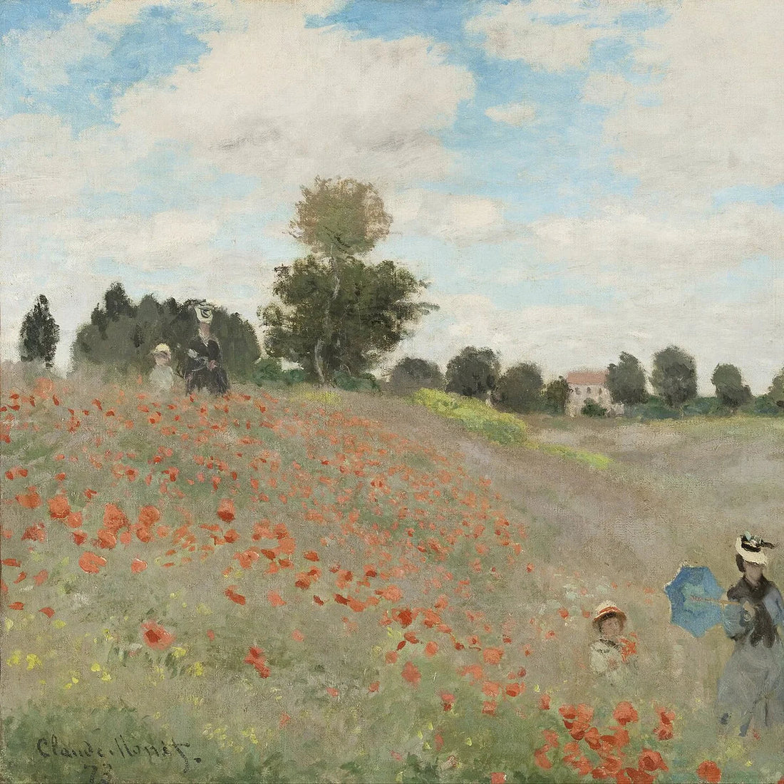 Les Coquelicots de Monet : analyse d’une promenade en rouge