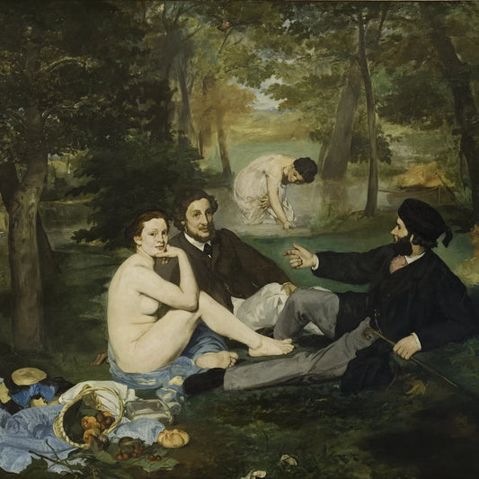 Détail carré du Déjeuner sur l’herbe d’Édouard Manet