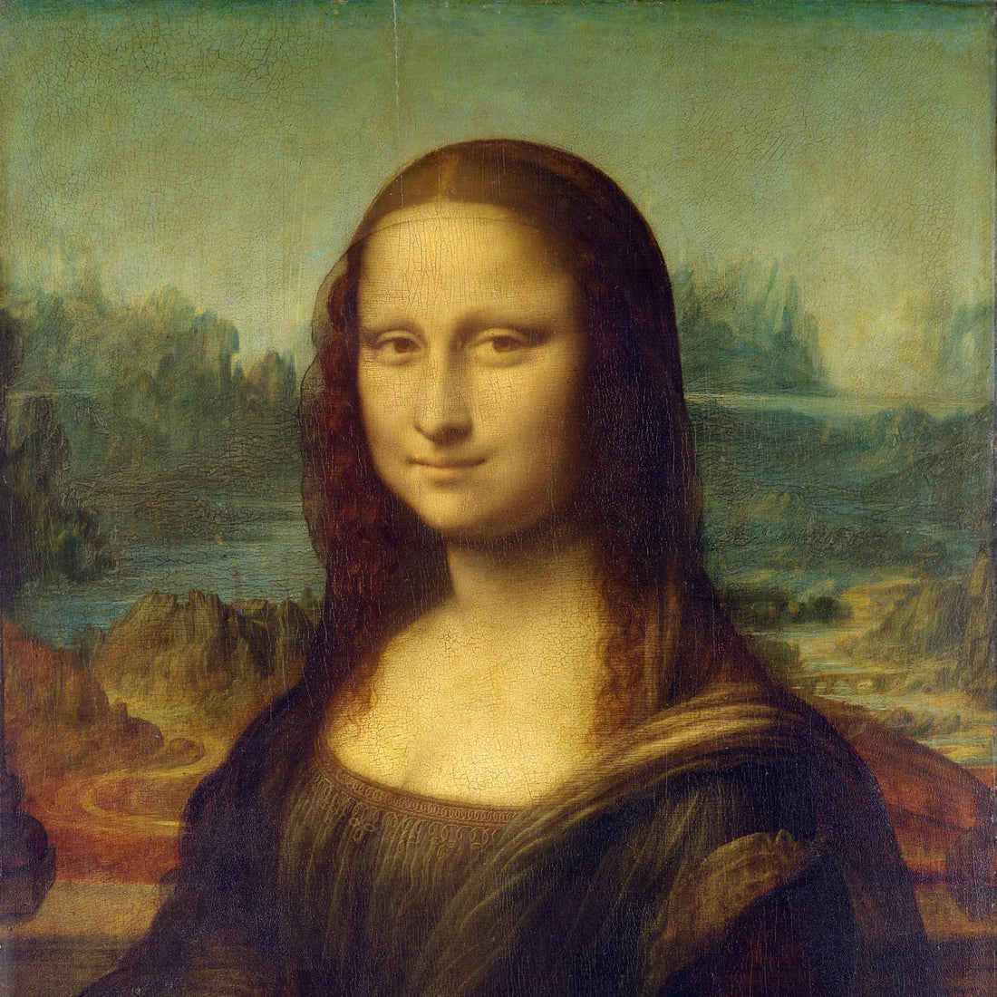 Visage et paysage de La Joconde de Léonard de Vinci