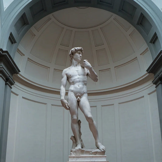 Détail carré du David de Michel-Ange