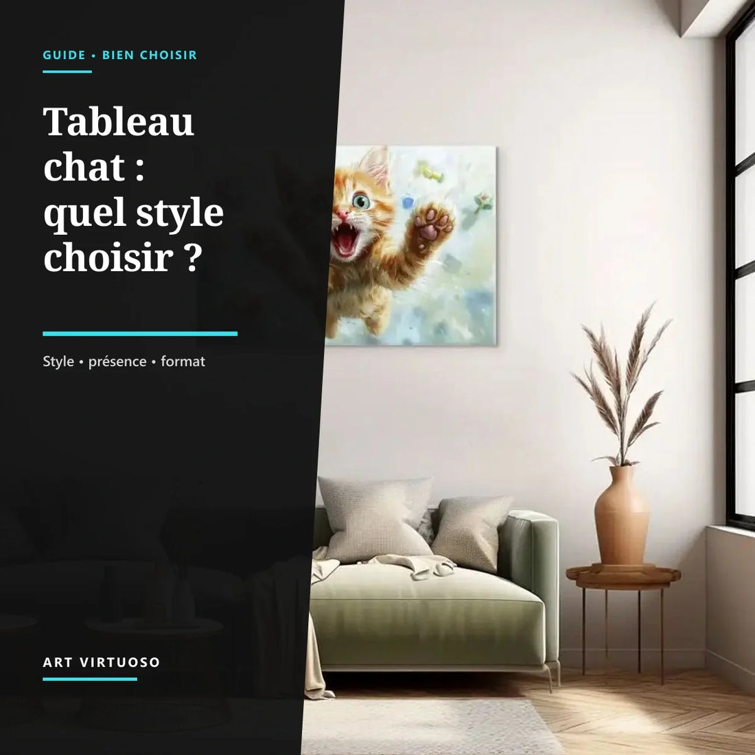 Tableau chat : quel style choisir pour votre intérieur ?
