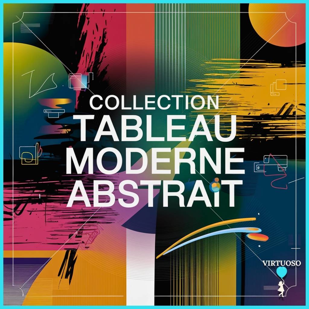 Collection Tableau Moderne Abstrait