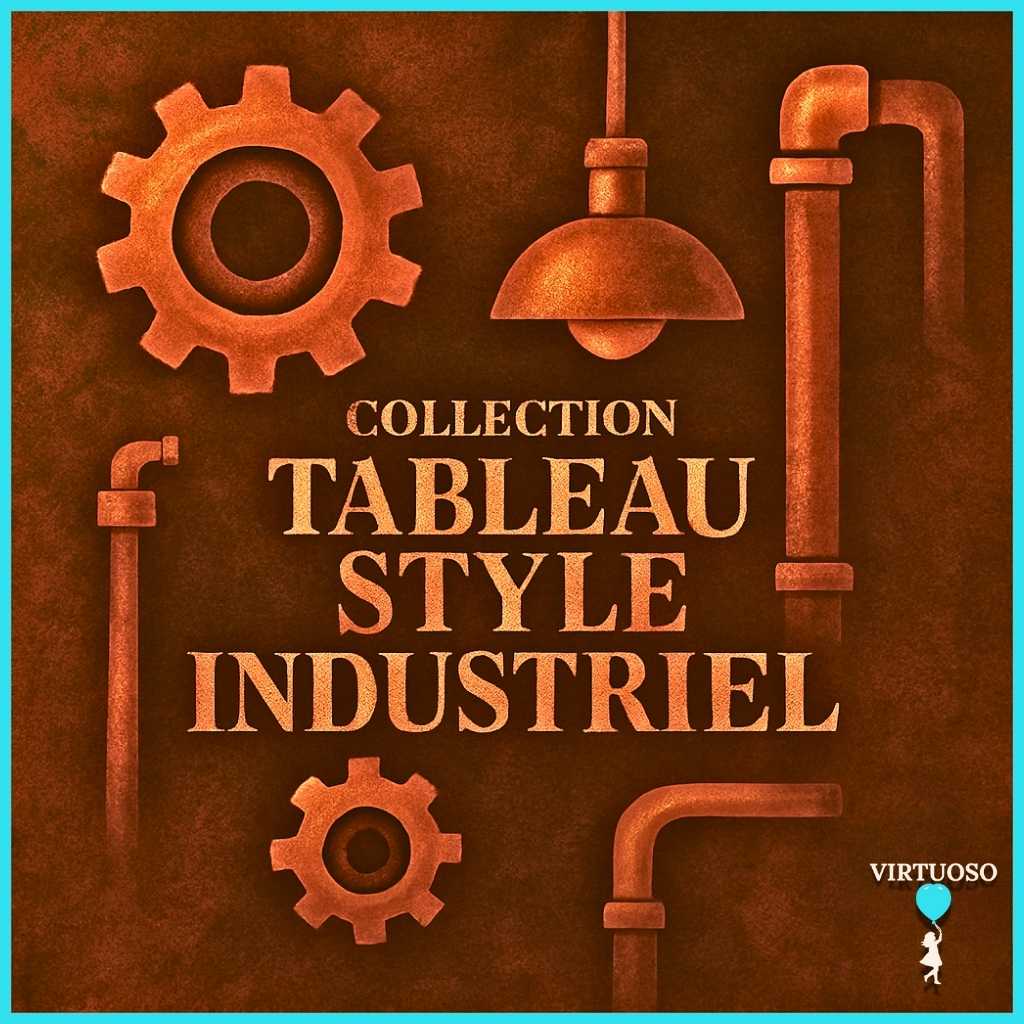 Collection Tableau Style Industriel  L'Esprit Loft et Brut