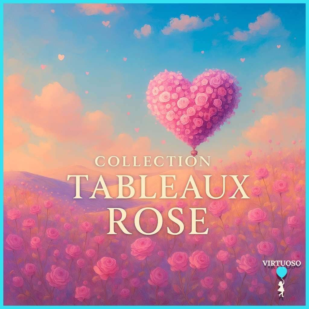 Tableoux Tableau Rose - Douceur & Élégance sur Toile | Art Virtuoso