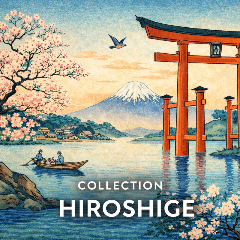 Hiroshige Wandbilder: Landschaften und Jahreszeiten Japans (Ukiyo-e)
