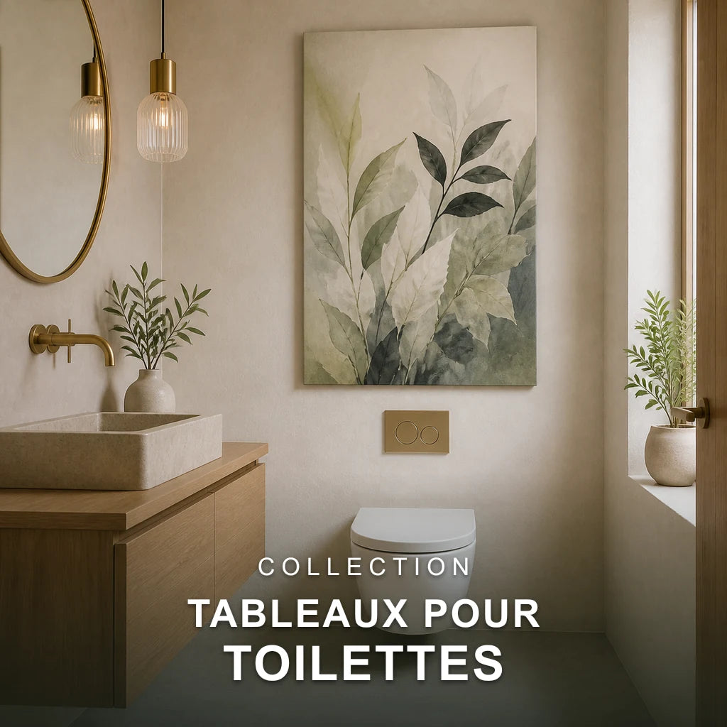 Collection de tableaux pour toilettes - décoration murale WC
