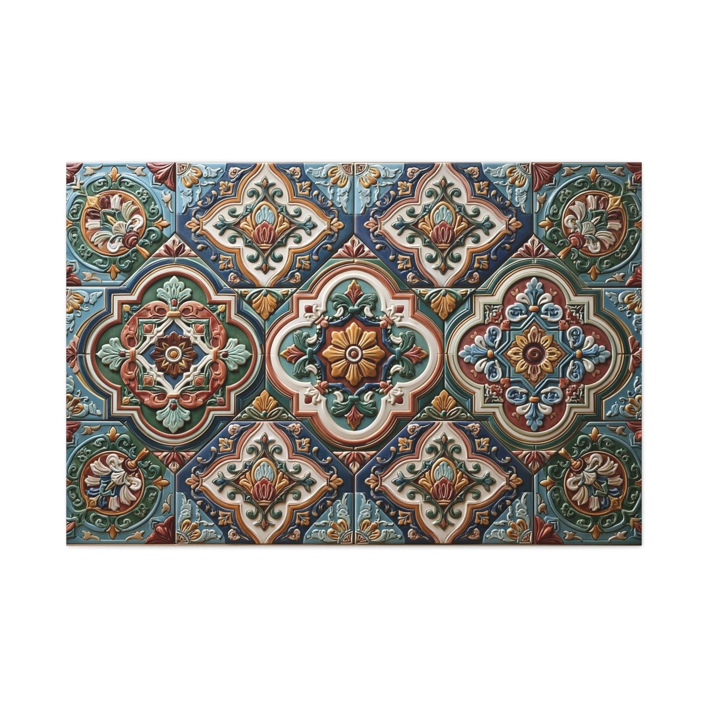 Tableau en Mosaïque Zellige Fès Meknès - Étoile Marocaine - mise en scène entrée moderne