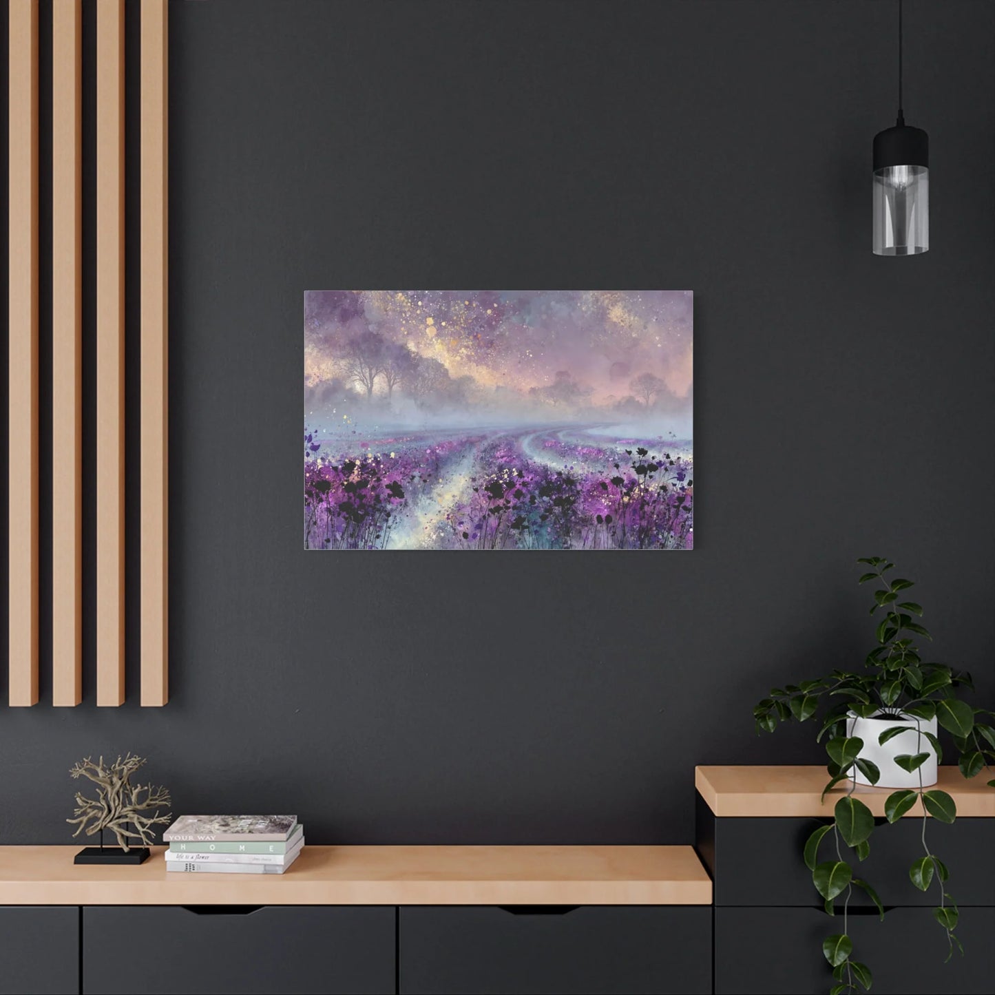 Tableau Champ lavande atmosphère plateaux de Provence